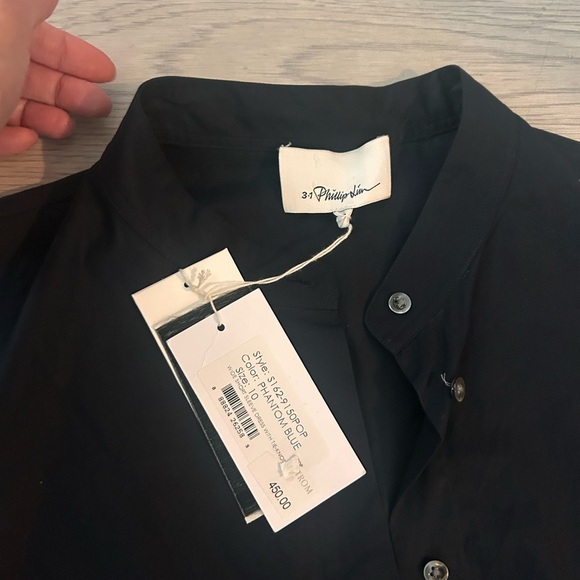 Phillip Lim 3.1 Wide Short Sleeve Dress with Tie Knot Size 10 NWT Retails $450 - Picture 3 of 5